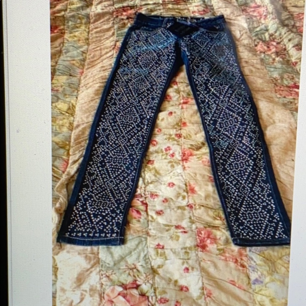 Vintage Style Justice Size 8 Denim Jeans NWT